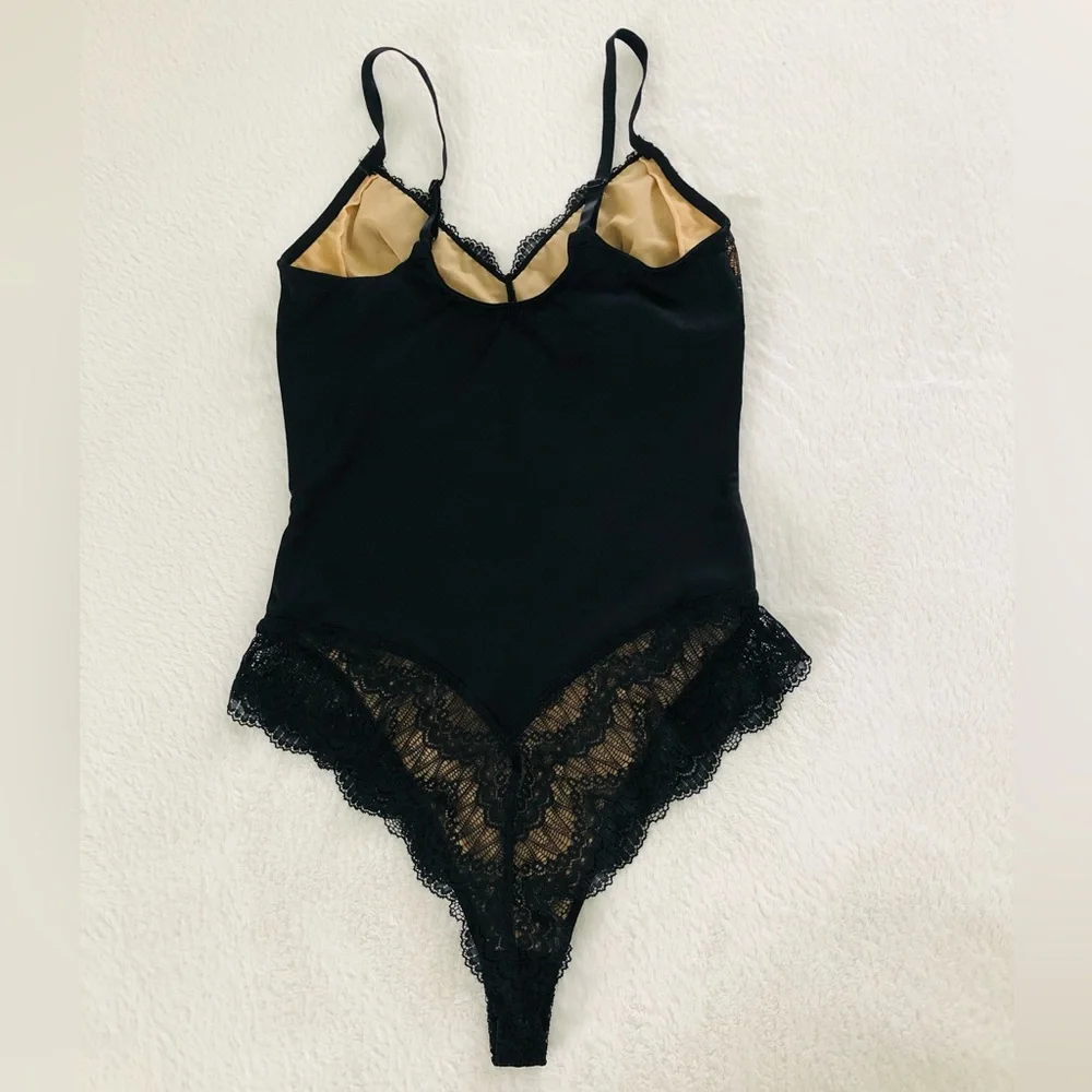 Women's Shapewear Black Bodysuit Size S